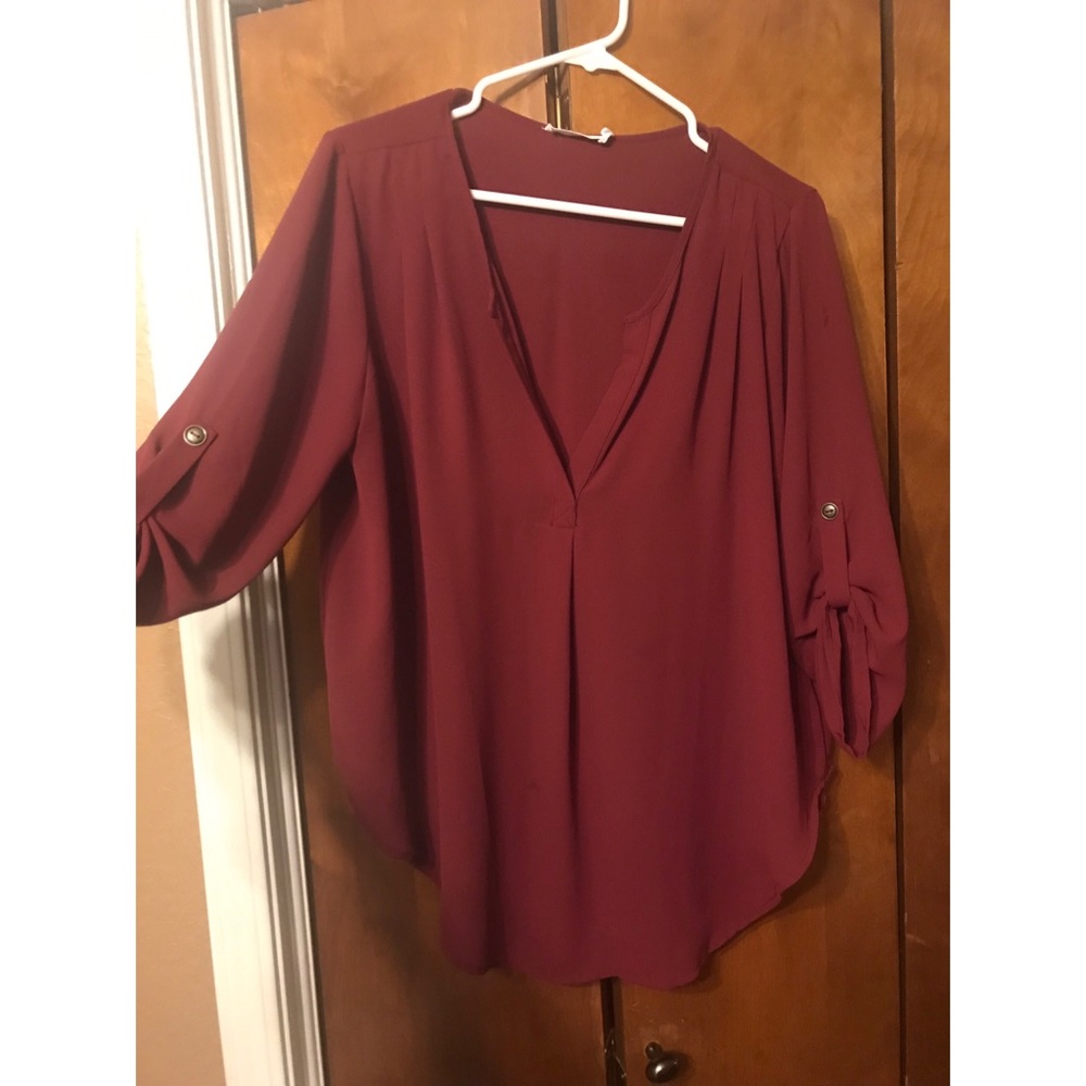 Maroon Blouse